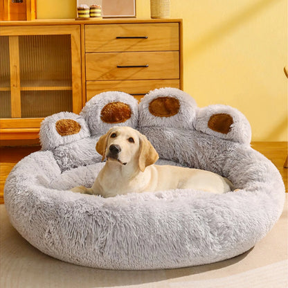 PawMajeste™ Plush Bed – Gift-Worthy Comfort for Dogs & Puppies - LARGE 90CM