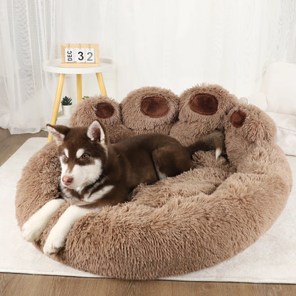 PawMajeste™ Plush Bed – Gift-Worthy Comfort for Dogs & Puppies - LARGE 90CM