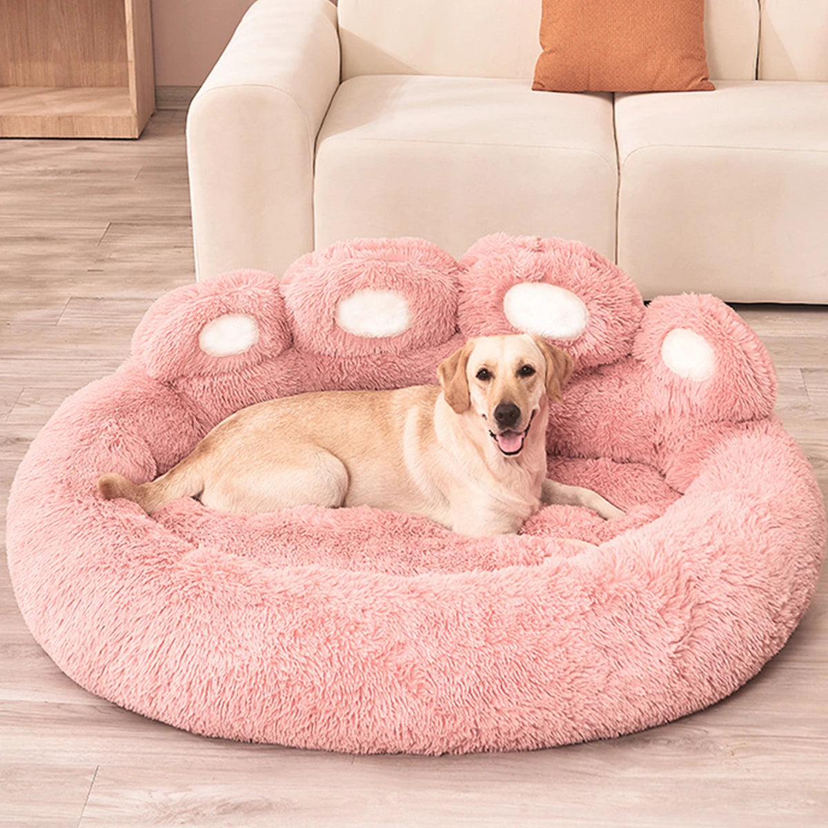 PawMajeste™ Plush Bed – Gift-Worthy Comfort for Dogs & Puppies - LARGE 90CM